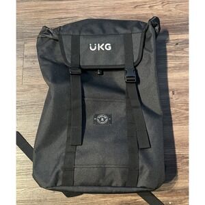 Parkland Backpack Book Bag Hiking Camping Large Drawstring Buckles Black